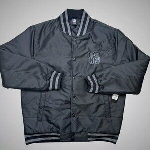 NEW WITH TAGS Black NFL Shield Bomber Jacket